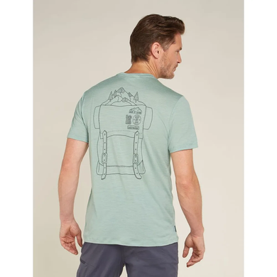 Thermal T-shirt for men Icebreaker M Mer 150 Tech Lite SS T IB BackPack moss, L