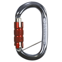 Carabiner Climbing Technology Pillar TGB titanium / silver / red, 2C4460BYRC