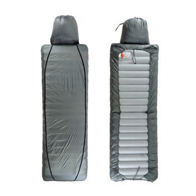 Квілт пуховий ROCK FRONT 350 Pro Ultralight сірий