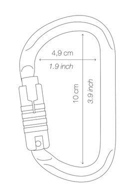 Карабін Petzl Vulcan TRIACT-LOCK gold, M073CA00