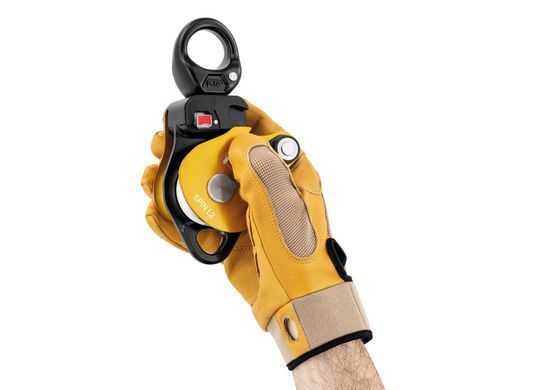 Блок-ролик подвійний з вертлюгом Petzl Spin L2 yellow, P001CA00