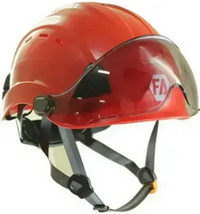 Helmet with eye protection First Ascent Vysotnik Vysor red, FA 1107 06 01, M/L