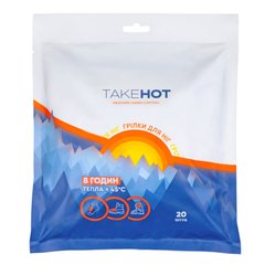 Disposable salt warmer for toes TakeHot, 10 pairs, TakeHot Грілка для ніг