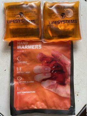Грілки сольові багаторазові для рук, 2 шт. Lifesystems Reusable Hand Warmer
