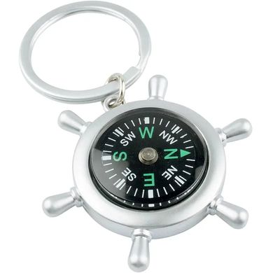 Keychain-compass Munkees Compass with Keyring white