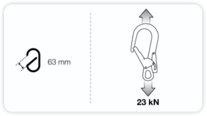 Самостраховка подвійна з амортизатором ривка Petzl Absorbica-Y Mgo 150 FLEX International Version, L014BB01
