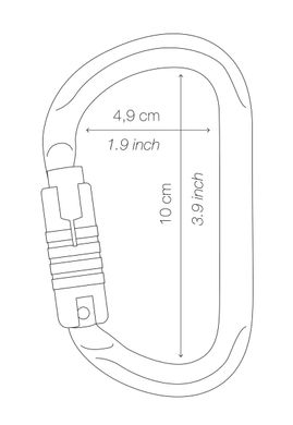 Carabiner Petzl VULCAN TRIACT-LOCK gold, M073BA00