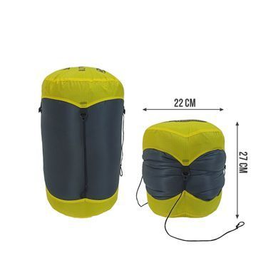 Спальник ROCK FRONT 1000 3D Ultralight M Long сірий