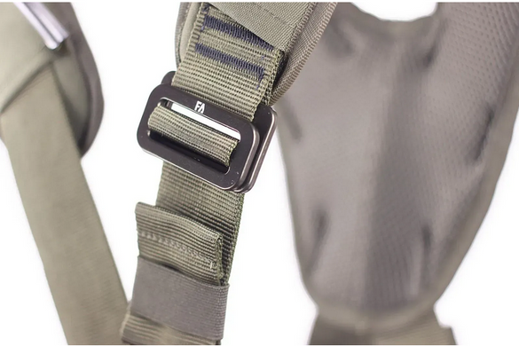 Complete fall arrest harness First Ascent Urban + Comfort khaki, FA101703SM, S/M (waist circumference 75-100 cm)