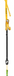 Anchor loop for arborists with self-release Petzl Naja, G004AA00