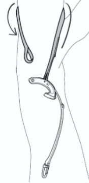 Anchor loop for arborists with self-release Petzl Naja, G004AA00