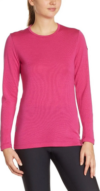 Thermal Long Sleeve T-Shirt for women Icebreaker BF 260 Tech Top LS Half Zip WOMEN magenta S