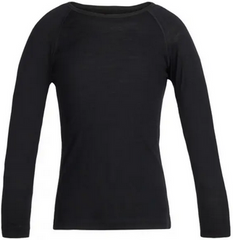 Термофутболка дитяча Icebreaker Kids 200 Oasis LS Crewe black, 2