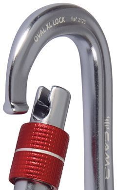 Carabiner Camp Oval XL Lock titanium, 2123