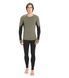 Термофутболка чоловіча Icebreaker 260 Zone LS Crewe MEN loden/black, S