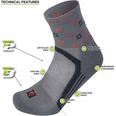 Thermal socks Lorpen X3RPE T3 Running Padded Eco charcoal L