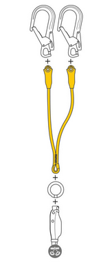 Самостраховка подвійна Petzl Jane-Y 100 cm, L051AA01