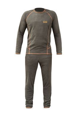 Set of men's thermal underwear Tribe Microfleece olive, Olive, S