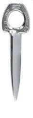 Soft steel zinc plated piton Climbing Technology Universal 12 cm