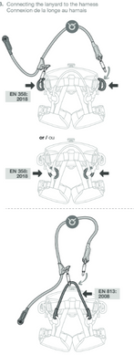 Самостраховка регульована посилена для арбористики Petzl Microflip 2,5 m, L33 025
