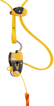 Adjustable friction saver for arborists with self-release Petzl Eject, G001AA00