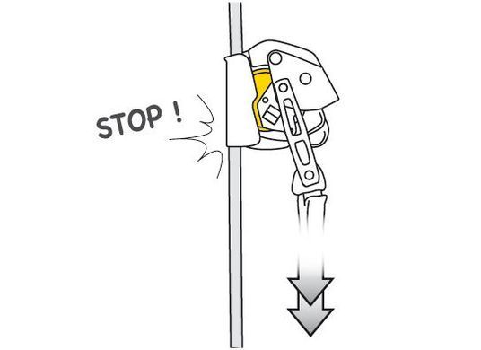 Mobile fall arrester for rope Petzl Asap Lock, B071BA00