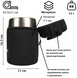 Чохол Tribe Neoprene Cover для харчового термоса 0.7 л, T-DF-0004-black
