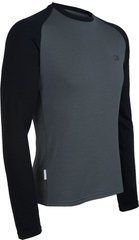 Термофутболка чоловіча Icebreaker BF 260 LS Crewe MEN charcoal/black, L