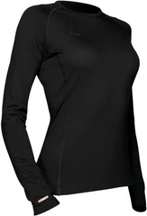 Термофутболка жіноча Icebreaker BF 200 Oasis Crewe WOMEN black, M