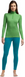 Thermal T-shirt for women Icebreaker BF 200 Oasis LS Half Zip Stripe WOMEN frond, XS