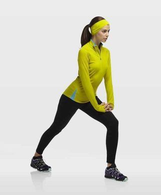 Термофутболка з довгим рукавом жіноча Icebreaker Pace LS Half Zip WОMEN chartreuse/glacier XS