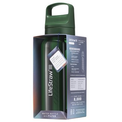 Фільтр-пляшка для води LifeStraw Go Filter Bottle 1.0 L terrace green, LSW LGV41LGRWW