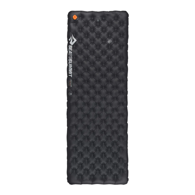 Inflatable insulated mat 10 сm Sea to Summit Ether Light XT Extreme Mat Rectangular Regular Wide black orange, STS AMELXTEXMRRW