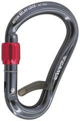 Carabiner Camp Atom Belay Lock gun metal, 2924