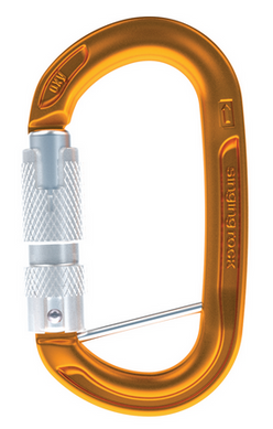 Carabiner Singing Rock Oxy BC Triple Lock black, SR K0123BC07