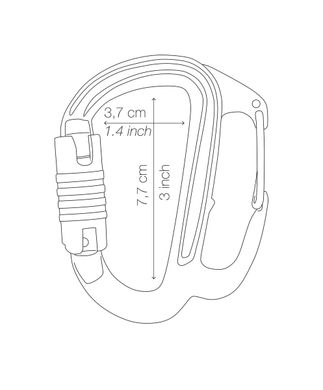 Carabiner Petzl Freino Z TRIACT-LOCK, M042BA00