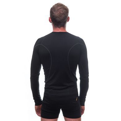 Thermal T-shirt for men Sensor Merino Active LS black, Black, S