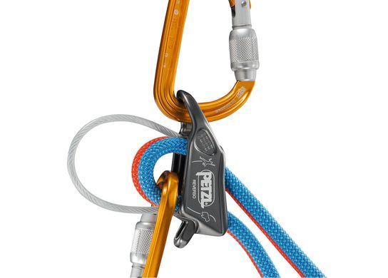 Belay device Petzl Reverso Gray Green, D017AA01