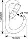 Carabiner Camp Atom 3Lock gun metal, 2923