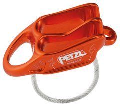 Belay device Petzl Reverso Gray Red/Orange, D017AA02