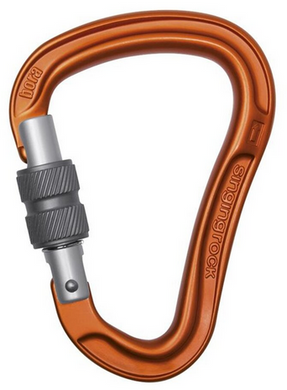 Карабін Singing Rock Bora Screw black, SR K0107BB00