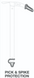 Ice axe Petzl Glacier Linkin 75 cm, U026AA03