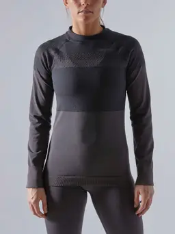 Термокофта жіноча Craft Warm Intensity CN LS W black/granite, Чорний, XS