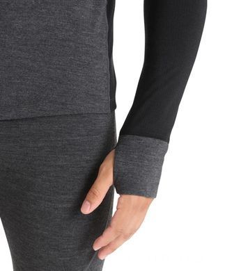 Термофутболка чоловіча Icebreaker 260 Zone LS Half Zip MEN loden/black, S