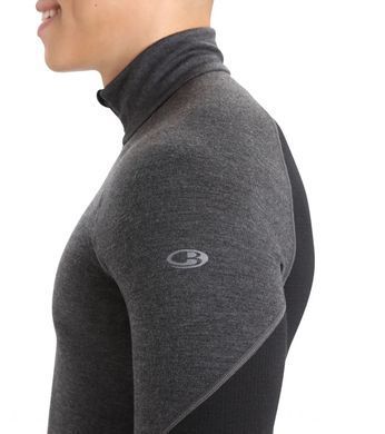 Термофутболка чоловіча Icebreaker 260 Zone LS Half Zip MEN loden/black, S
