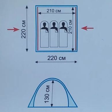Намет Tramp Swift 3 (v2), TRT-098