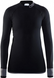 Термокофта жіноча Craft Warm Intensity CN LS W black/granite, Чорний, XS