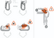 Такелажна пластина Petzl Paw S black