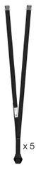 Double webbing lanyard for adventure parks Petzl Aventex black (5 pcs.), L038AA03