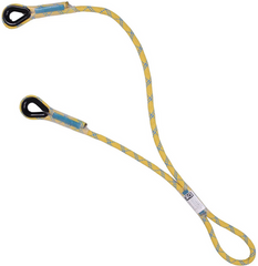Double lanyard First Ascent Y 80/55 from static rope, FA 385S